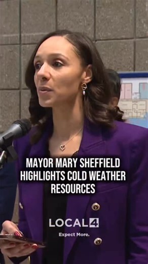 Detroit Mayor Mary Sheffield is highlighting resources available during dangerously cold temperatures impacting Southeast Michigan. | WDIV Local 4 / ClickOnDetroit