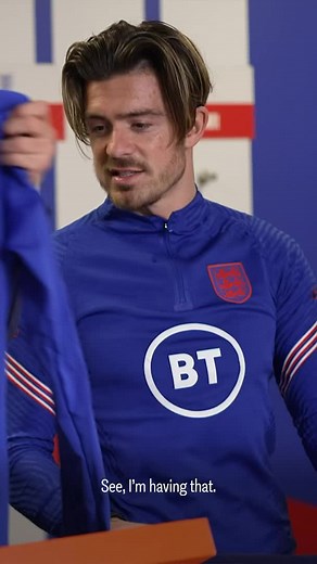 Jack Grealish. He’s having our new kit collection! 😂 | England football team