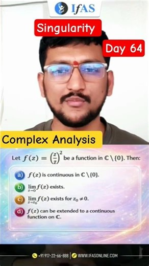 Singularity | Complex Analysis | IIT JAM Maths & CUET PG Maths | IFAS
