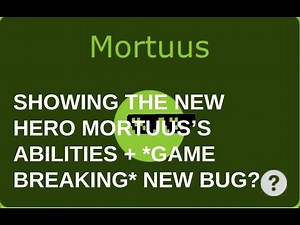 Evades.io - SHOWING THE *NEW* HERO MORTUUS'S ABILITIES + *GAME BREAKING* NEW HIDDEN BUG?!