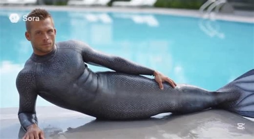 Anded Pretender on Instagram: "I tested Sora 2’s 15-second video generation. They didn’t fully pass, but I picked some almost-good attempts to share. #merman #merman_tf #reels #aivideo #transformation #ai #sora2"