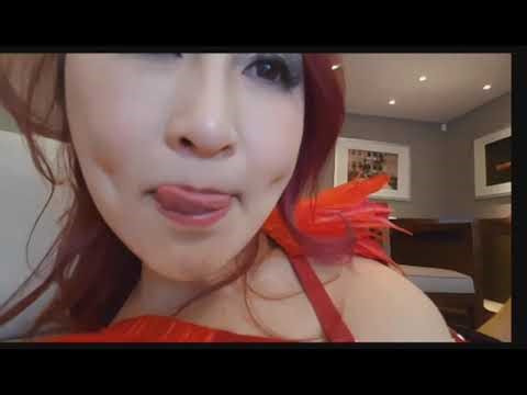 Beautifull girl biting a boy .. vampire bite( love bite)