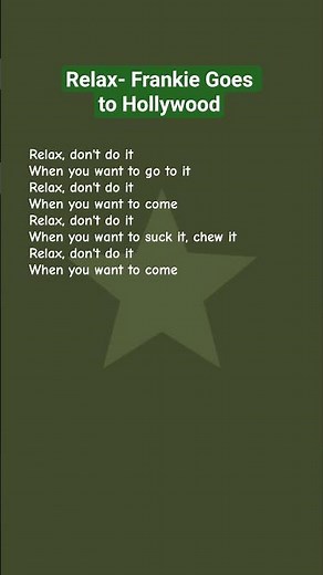 Relax- Frankie Goes to Hollywood #lyrics #relax #frankiegoes tohollywood #shorts #music #song #love