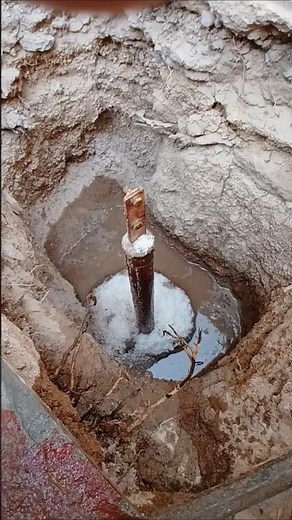 earthing rode installation work #electrician #earthing #installation