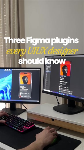 Three Figma plugins every UI/UX designer should know 👀 These tools will save you time, improve your designs, and level up your workflow. ⚡ Fractal Glass Effect ♿ Stark (accessibility made easy) 🎨 Image Palette Save this for later & follow for more UI/UX tips 💡 #figma #uiux #uidesign #uxdesign #figmaplugin