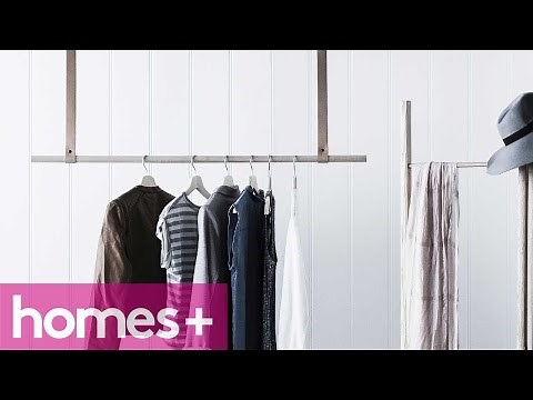 DIY PROJECT: Timber & leather clothes rail - homes+