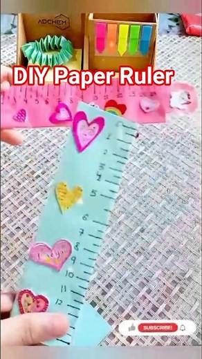 DIY Paper Ruler ✨✨|DIY Paper Scale 🌷🌷|Easy and Simple to make. #origamipaper #ruler #scale