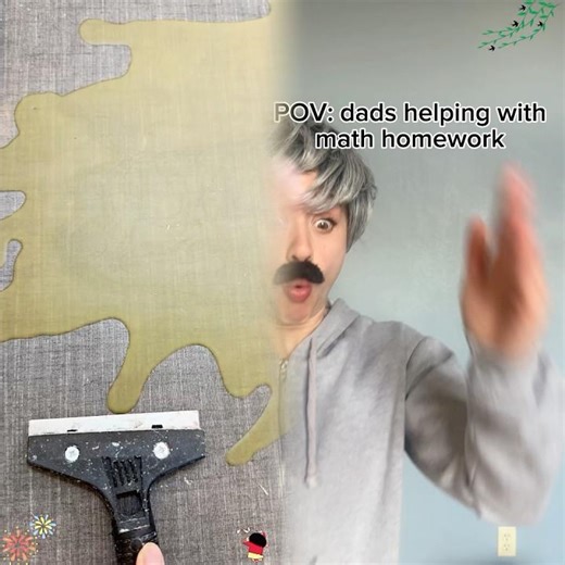 POV dads helping with math homework