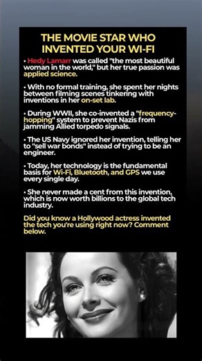 THE MOVIE STAR WHO INVENTED YOUR WI-FI