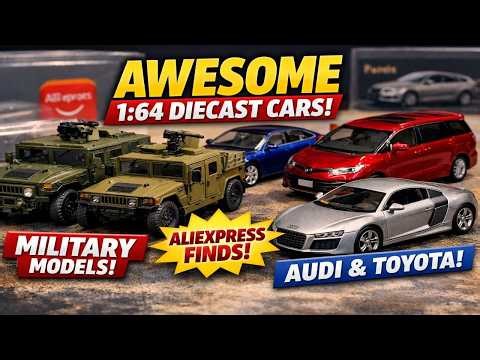Massdi 1:64 Diecast Unboxing – Audi R8, Toyota Vans & Military Vehicles!