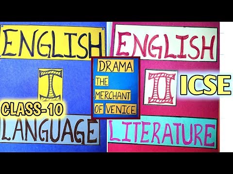 Class 10 ICSE English Project | With PDF | English 1 and English 2 boards project ideas
