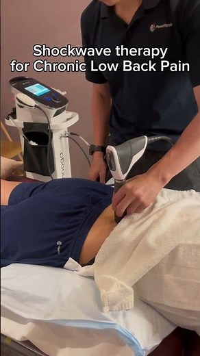 Shockwave therapy for chronic back pain