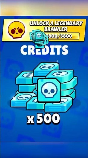 LAST 500 CREDITS!!🔥😨 #brawlstars