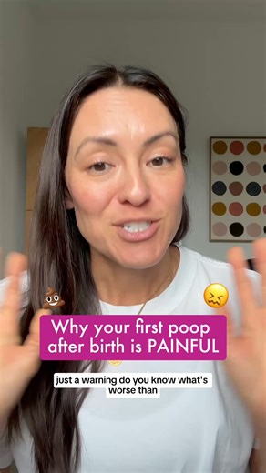 Let's be honest, what's worse than delivering a whole baby? That first postpartum poop 😫 Whether you've just pushed out a 10 cm head or had major abdominal surgery, your body is sore, stretched, and not exactly ready to go 💩 Here are a few ways to make it a little less ✨traumatic✨ stool softeners from DAY ONE hydrate like it's your full-time job use a squatty potty (or a makeshift one) to relax your pelvic floor support your perineum or incision while you bear down BREATHE This is stuff no one