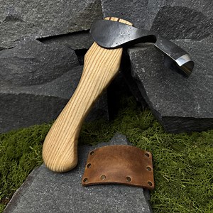 Curved Adze With Leather Case. Wood Carving Tool. Camping Axe. Woodworking Small Adze. Carpentry Adze. Hand Forged Tool. Carbon Steel 52100. - Etsy