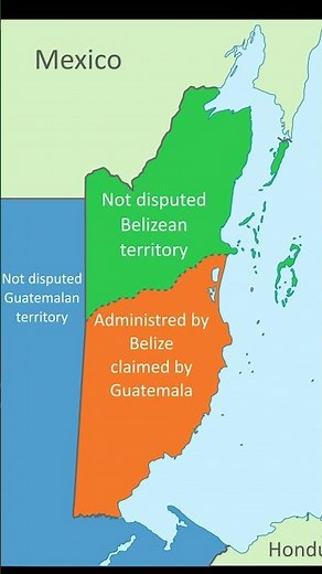 Why Does Guatemala Still Claim Belize? 🇧🇿🤔 #History #Borders #carribean #geography