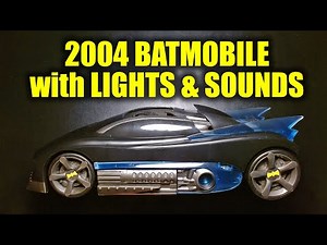 Batman Batmobile with Lights and Sounds Mattel 2004 Batman Action Figure Vehicle