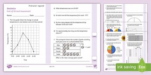 Year 6 Statistics End-of-Unit Assessment