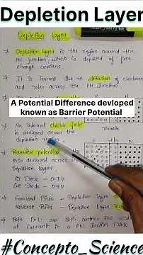 Depletion Layer💥Barrier Potential #physics | Class 12th Cbse/MP