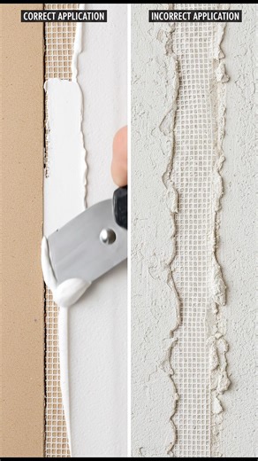 Derz Bandı Nasıl Uygulanır? | How to Apply Joint Tape Properly 🛠️✨ #construction #drywall #shorts