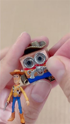 Woody-Inspired Punk Robot | Handmade Metal Art Toy