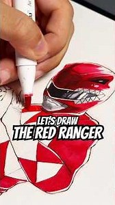 The Red Ranger - #drawing #art #powerrangers #redranger #fyp