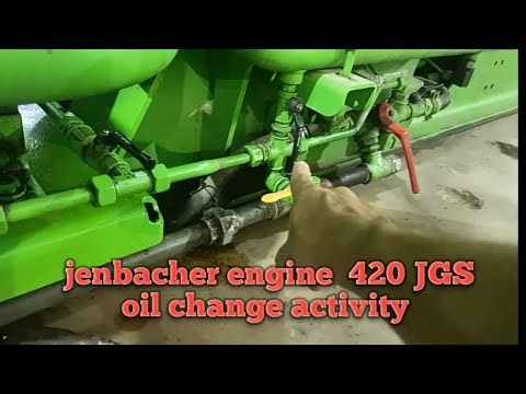 Engine 420 JGS oil change activity