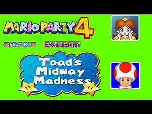 Mario Party 4 Story Mode - Expert Part 1 Toad's Midway Madness - Vs. Toad