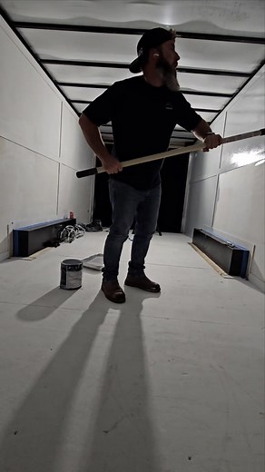 1 day box trailer upgrade: walls primed, painted, and indoor/outdoor carpet for a ridiculously comfy vibe. Need to level up your box trailer? Give Scotts RV Service a holler | Scott's RV Service