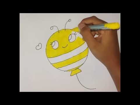 How to Draw Bee Balloon