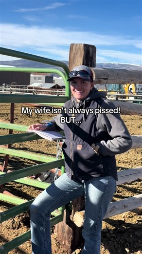 A pissed woman with a cattle prod is as pleasant as a jog through hell! #couplehumor #couplecomedy #marriagehumor #husbandandwifecomedy #ranchlife