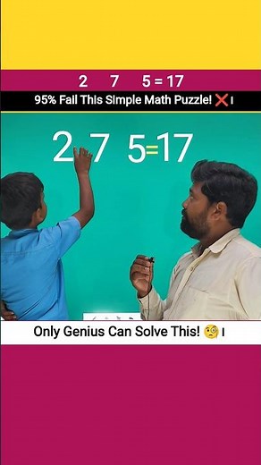 Can You Solve This Fast? 🧠 Math Puzzle Challenge! #brainteaser #BrainTeaser #Math #mathstricks