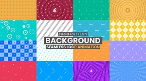 Logo Pattern Background Loop Animation