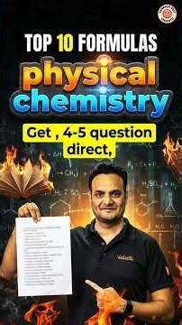 Top 10 formula of physical chemistry 🔥 Sarvesh Sir #neet #neetchemistry