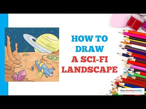 How to Draw a Sci-Fi Landscape in a Few Easy Steps: Drawing Tutorial for Beginner Artists