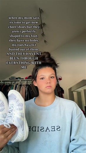 me and the new shoes i am forced to have. absolutely not😫 AND THERE WHITE #cheer #relatable #cheertok #cheerlife #viral #funnyvideos #AllStarCheer #newshoes #viralvideo #fyp #foryou #foryoupage #athlete #cheerproblems #xyzabc