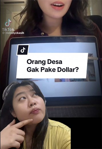 Orang Desa Gak Pake Dollar??? Thanks for education @Melody | that indo girl👩🏻‍💻 #prabowo #prabowosubianto #rupiah #fyp