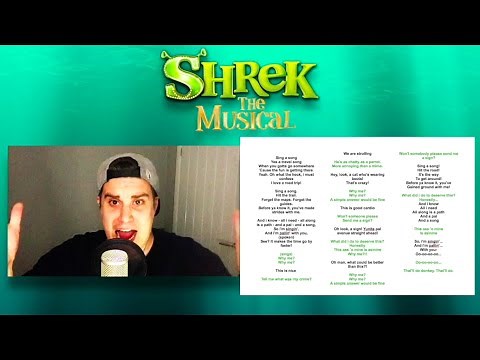 Travel Song || SING WITH ME || Shrek The Musical || You sing Donkey