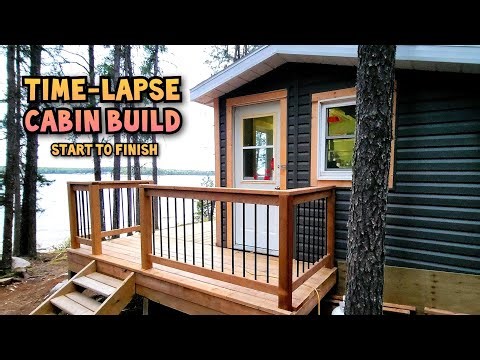 My Complete Cabin Build | Time-Lapse 10 mins