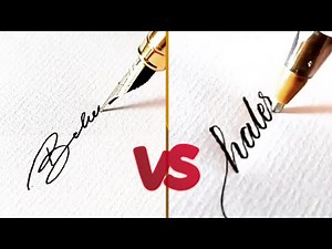 Beautiful Handwriting with a Fountain Pen and a Ballpoint Pen | Calligraphy Masters