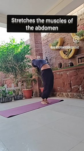 19K views · 622 reactions | Best Exercise for abdomen stretch . . #exercise #yogamovement #yogaflow #yogaposes #yogatime #fitnessjourney | Aarogyam Yoga Studio | Facebook