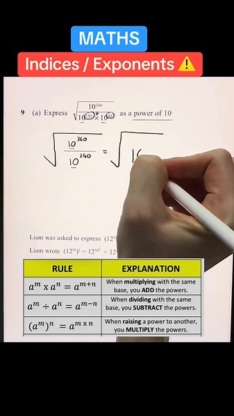 Understanding Indices and Exponents in GCSE Maths