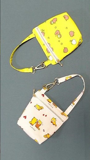 【One Piece of Fabric】How to Make a Zippered Hanging Pouch | Sewing Tutorial #meoTube_Craft #shorts