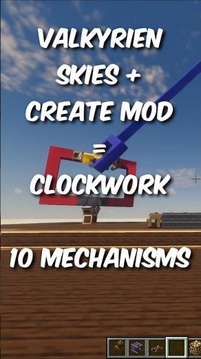 10 Mechanisms in Clockwork - Valkyrien Skies and Create Mod Addon