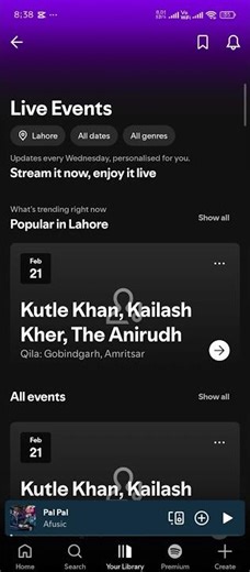 How to enable notifications from settings on spotify