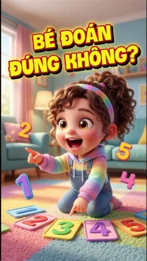 Bé học các từ tiếng Anh về số đếm 1-5 | One Two Three Four Five