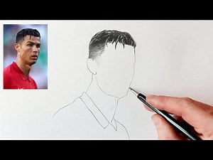 How to Draw Cristiano Ronaldo Cr7. Step by step.