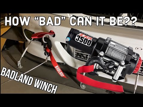 Harbor Freight Bandland ZXR 3,500 lbs winch install and review.