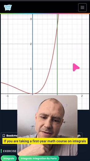 @prettygoodprep on Instagram: "Integration by parts doesn’t have to be painful. The table method lets you skip all those tedious substitution steps and just read off the answer. Set up two columns, differentiate one side, integrate the other, then alternate plus and minus signs. Works every time for products like x² × eˣ."