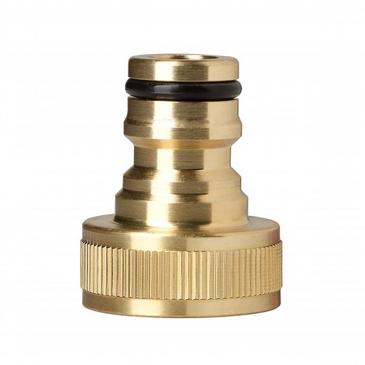 GORILLA EASY CONNECT® Solid Brass Quick Connect Set with SecureLock™ - Standard ¾ Inch GHT Fittings for Garden Hoses and Faucets